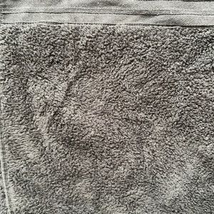 Black soft bath towel